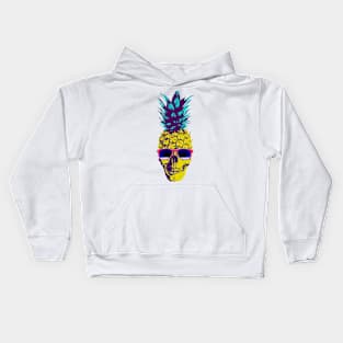 Pineapple Skull Kids Hoodie